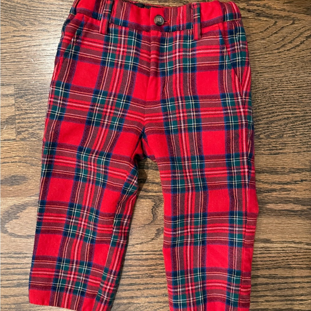 Janie and Jack The Holiday Tartan Boy Pants